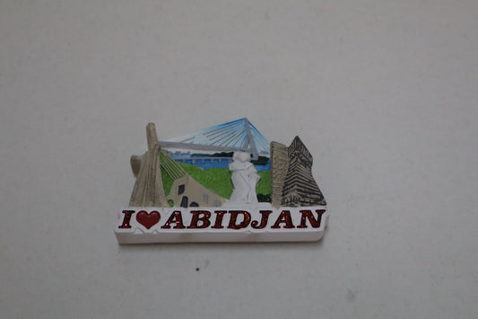 Magnet Frigo « I love Abidjan »