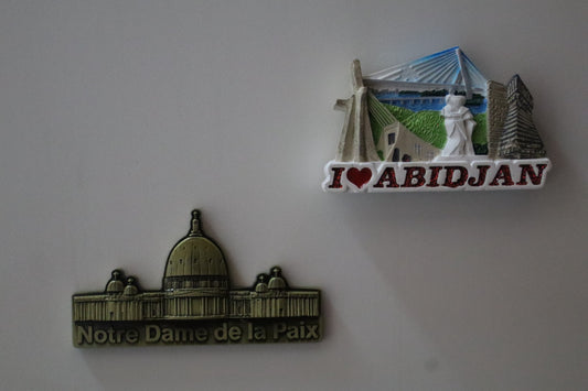 Pack Frigo -2 Magnets Abidjan et Basilique